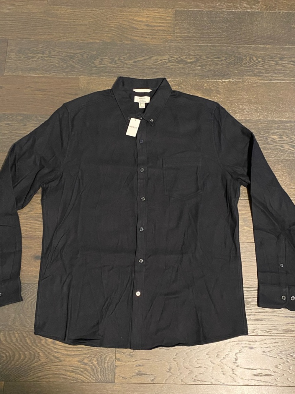 RW&CO. Black Long-Sleeve Button-Up Shirt